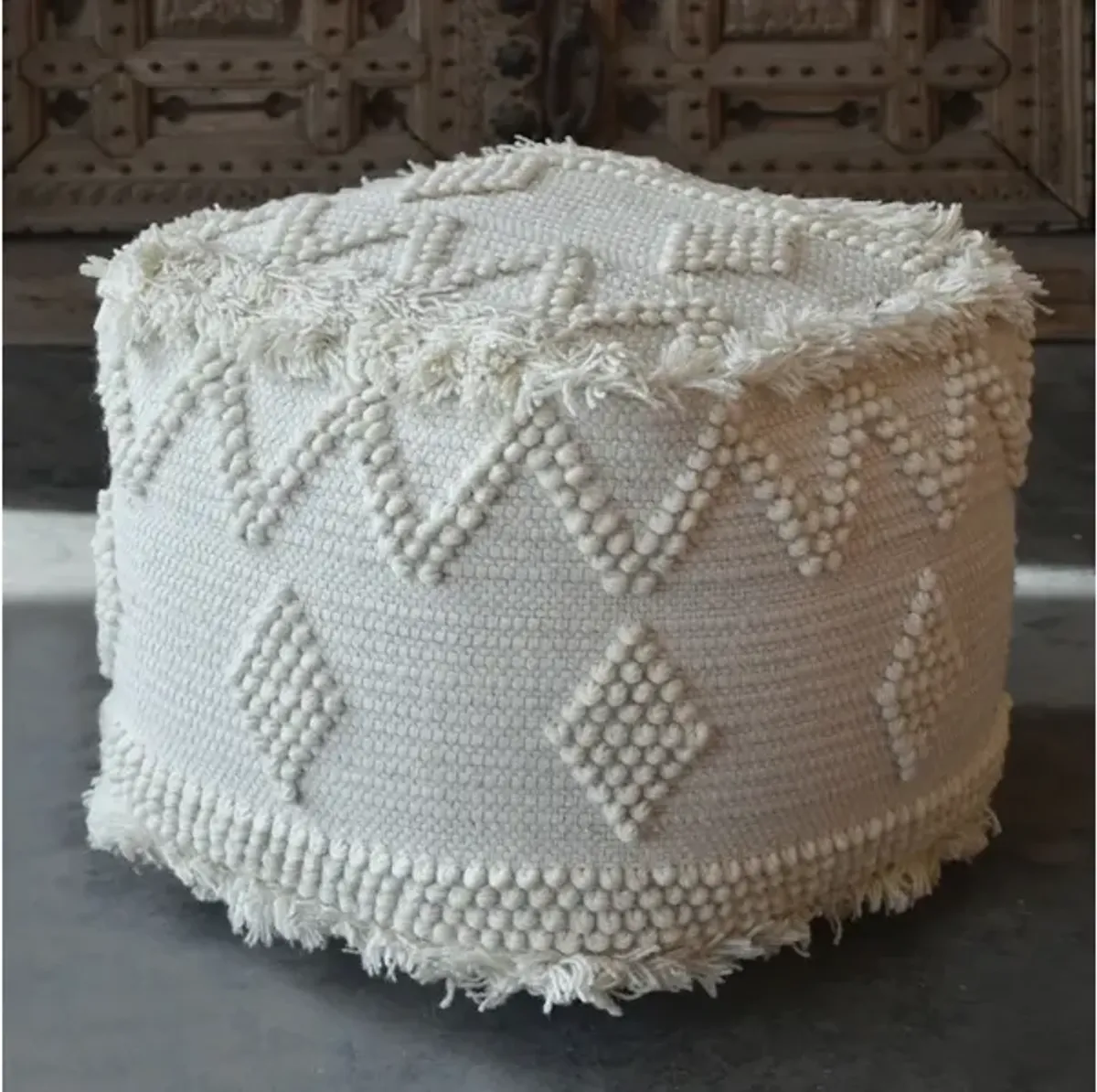 Uriah Ivory Pouf