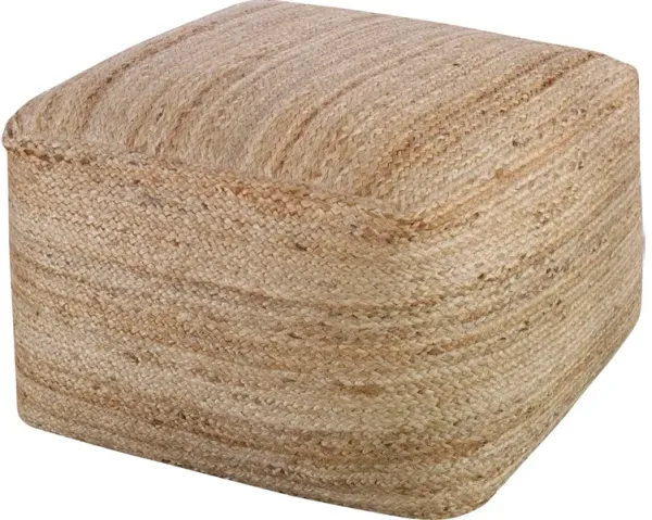 Camden Braided Hemp Pouf