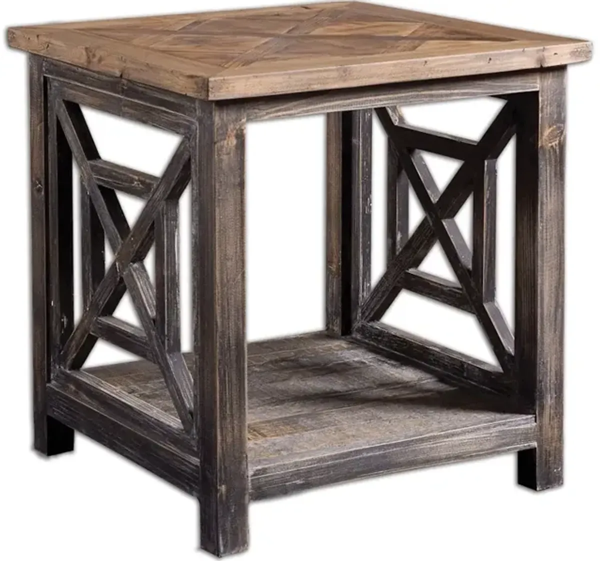 Spiro Reclaimed Wood End Table