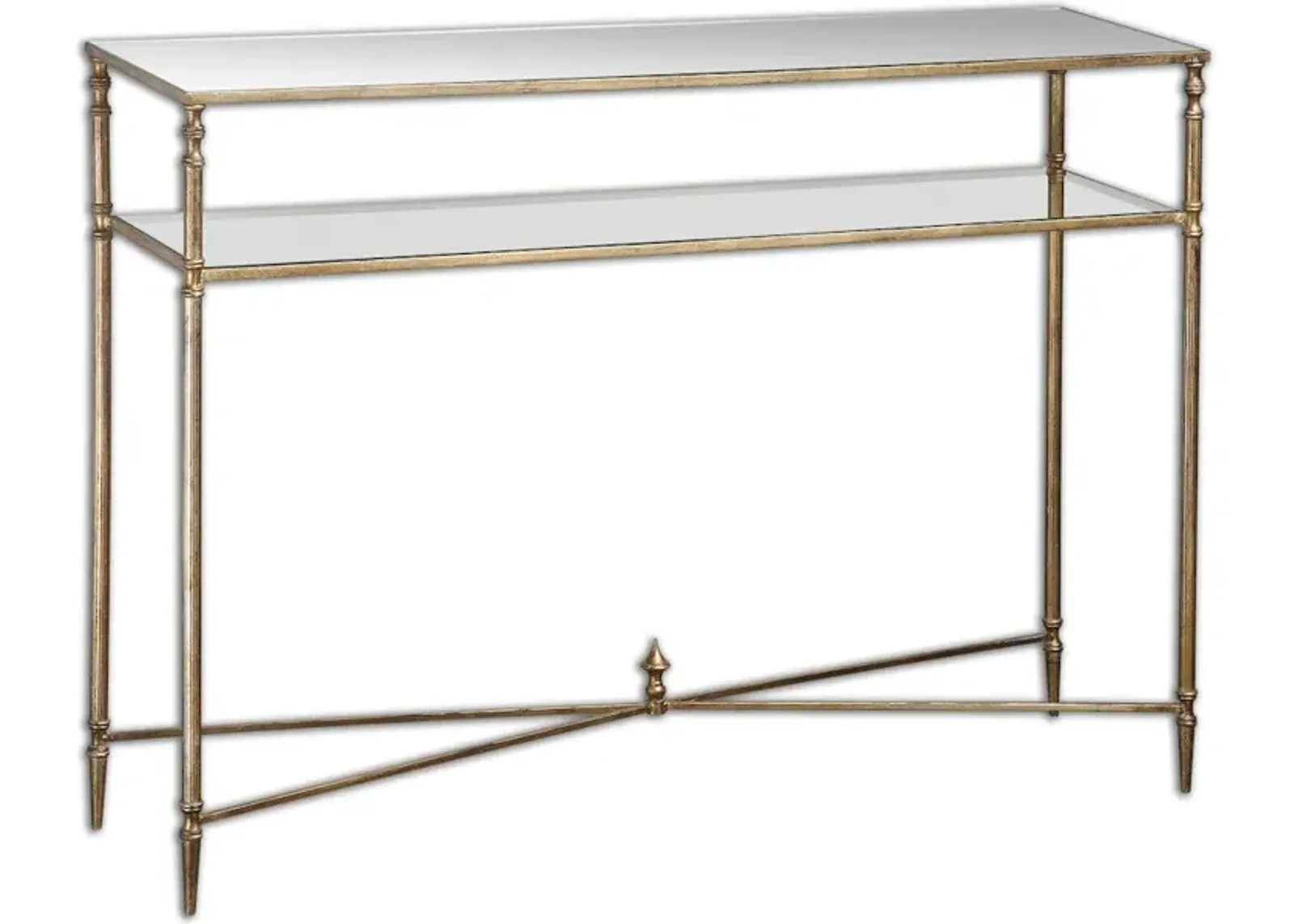 Henzler Mirrored Glass Console Table