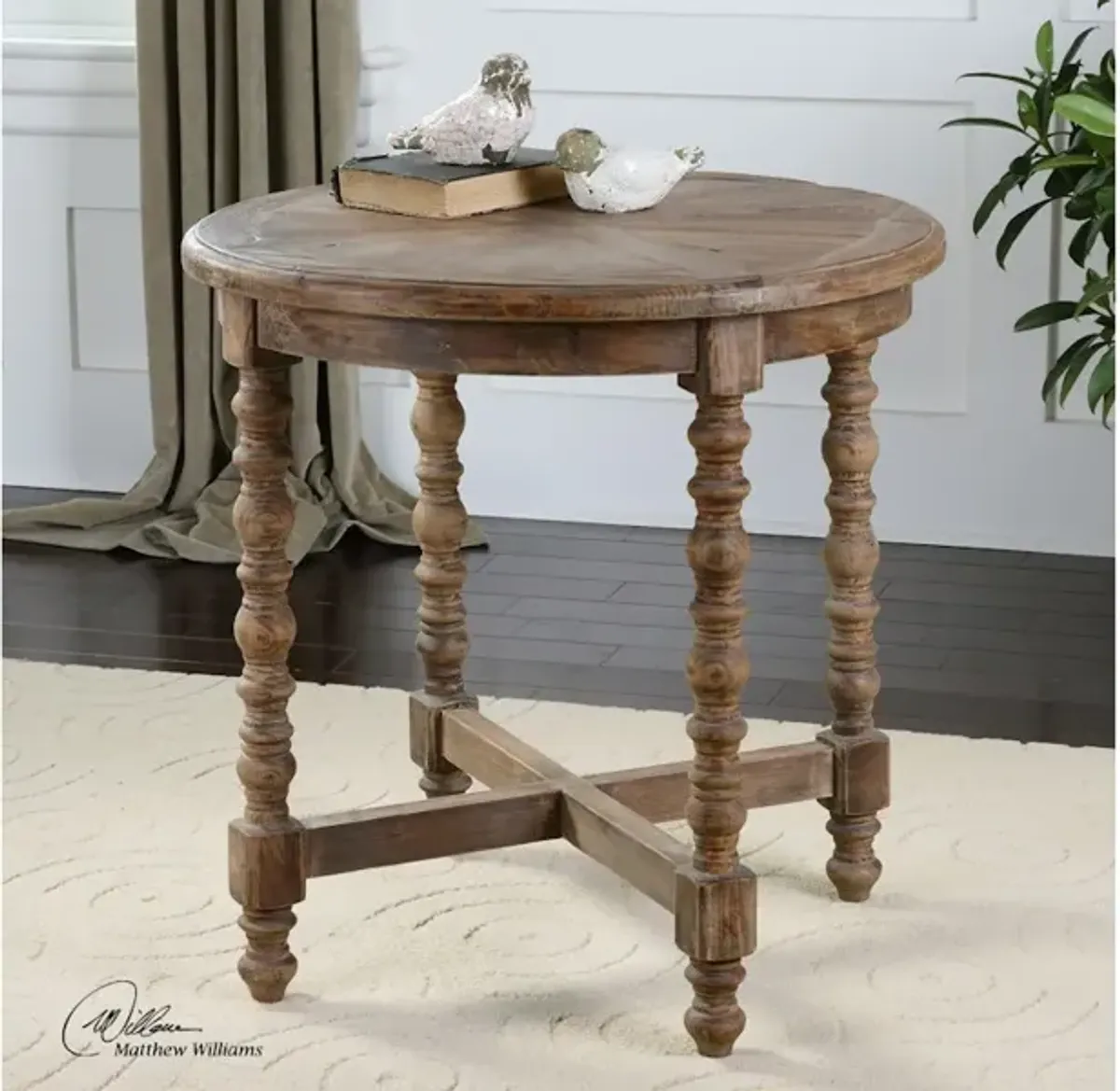 Samuelle Wooden End Table