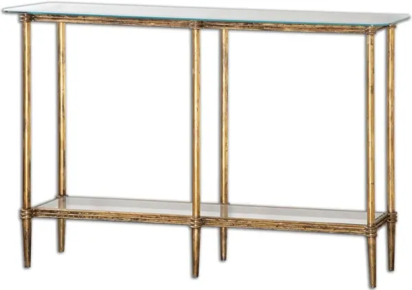 Elenio Glass Console Table
