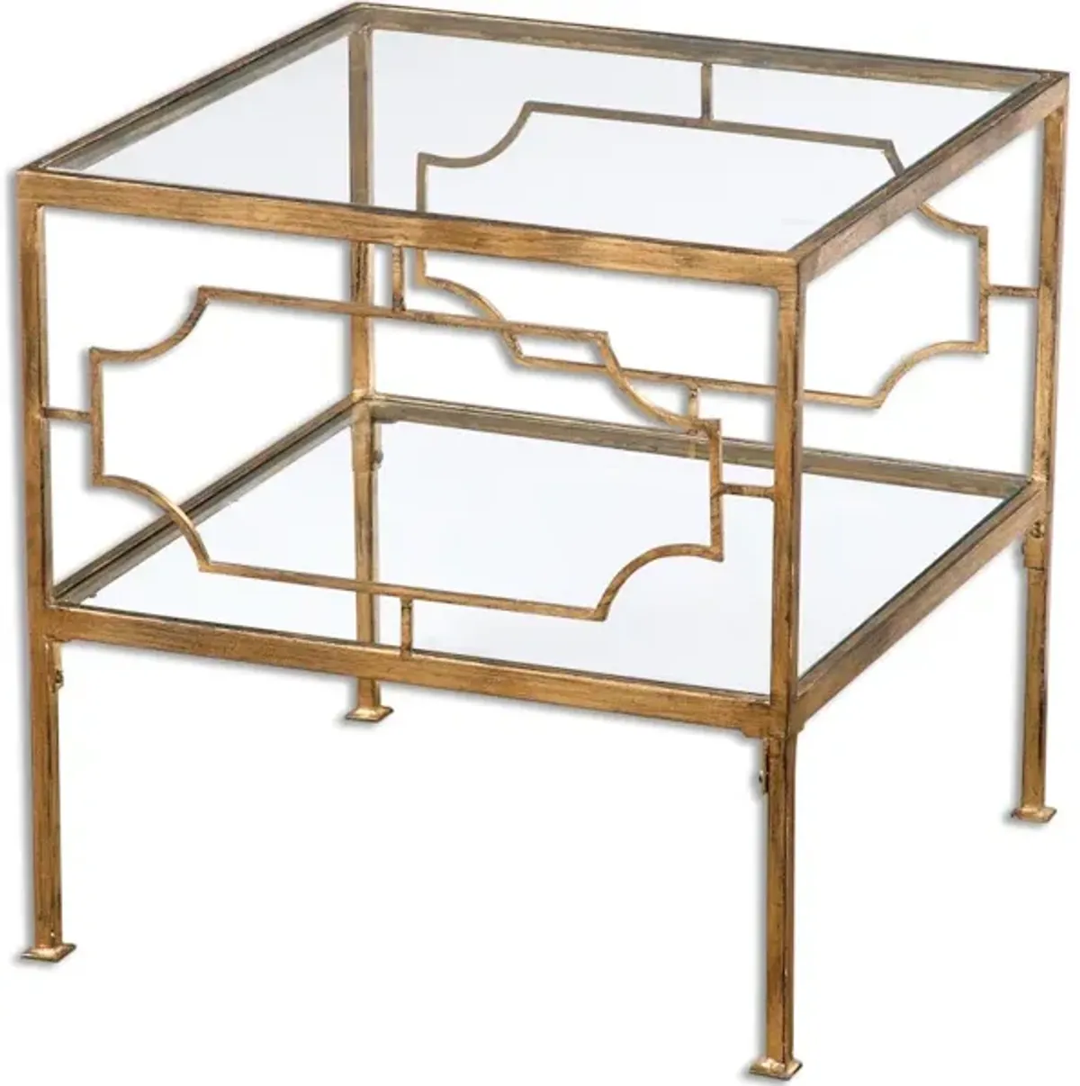 Genell Gold Cube Table