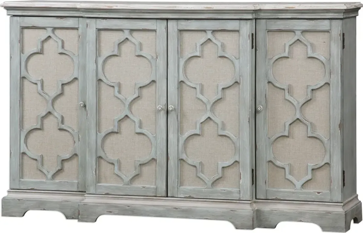 Sophie 4 Door Grey Cabinet