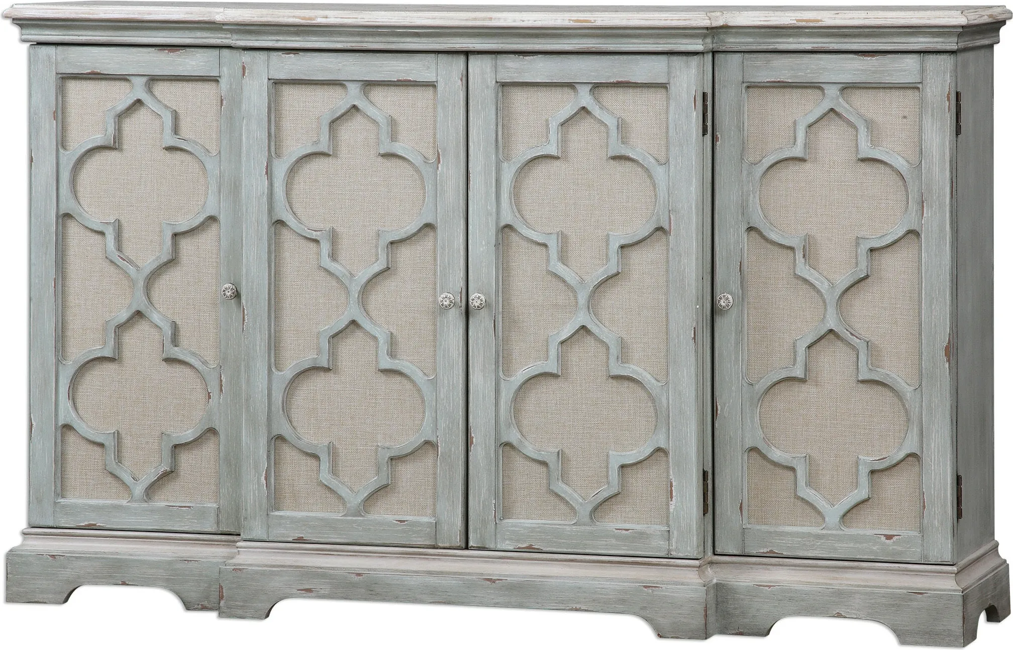 Sophie 4 Door Grey Cabinet