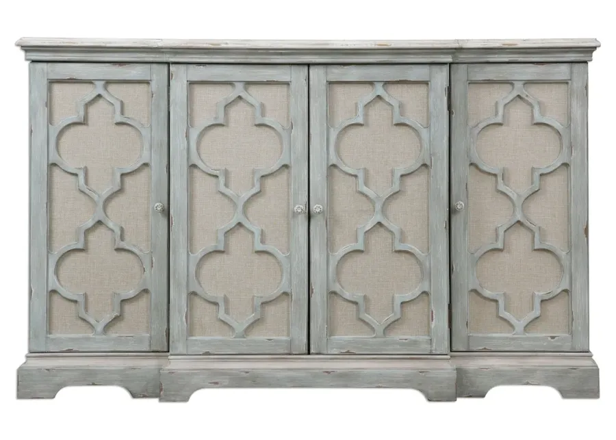 Sophie 4 Door Grey Cabinet