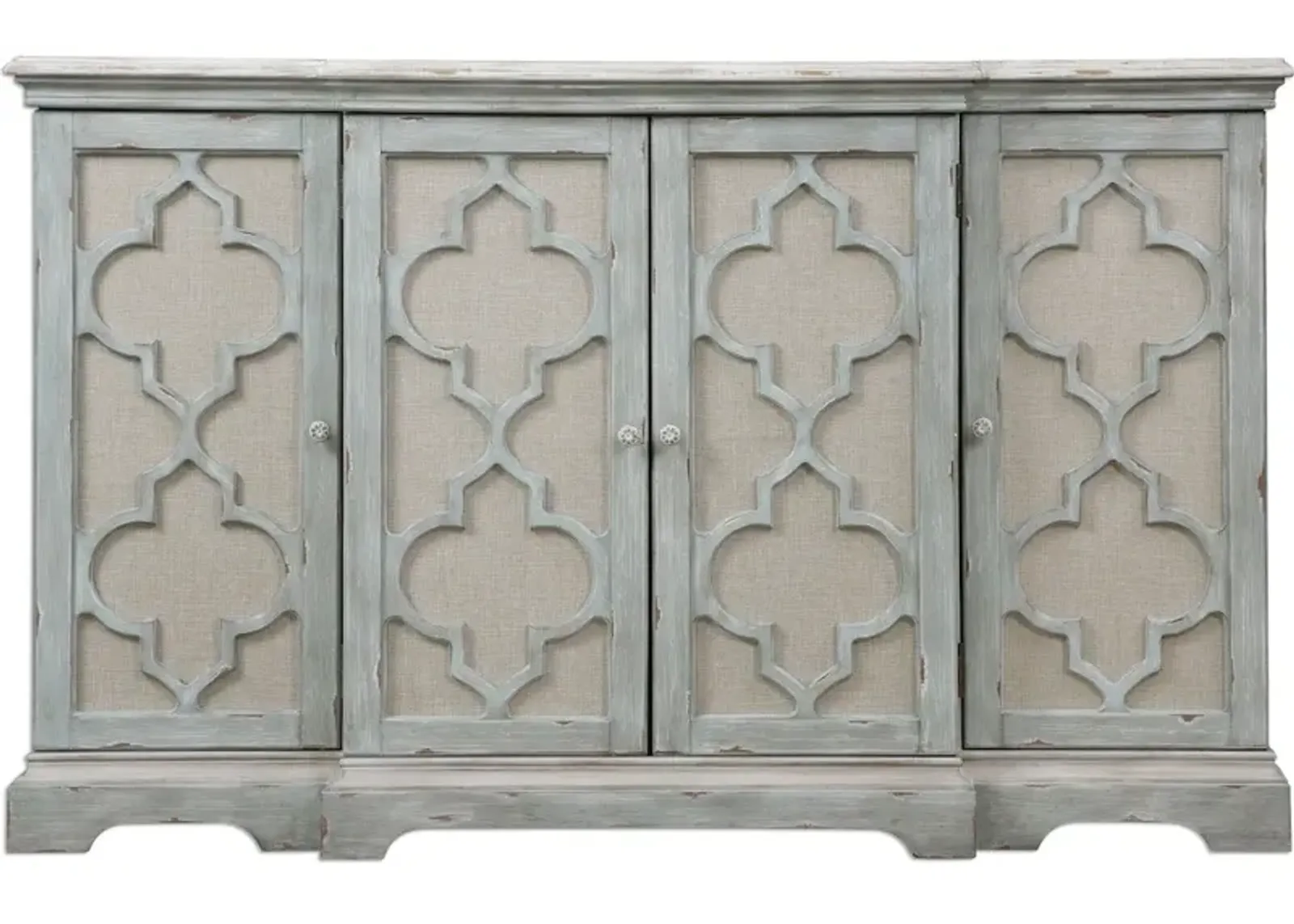 Sophie 4 Door Grey Cabinet