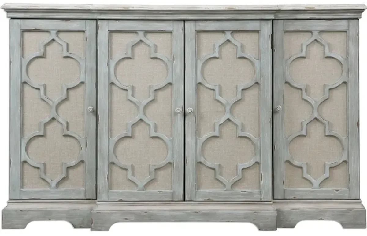 Sophie 4 Door Grey Cabinet