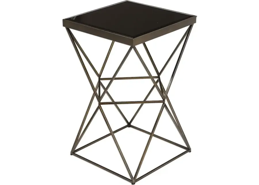 Uberto Caged Frame Accent Table