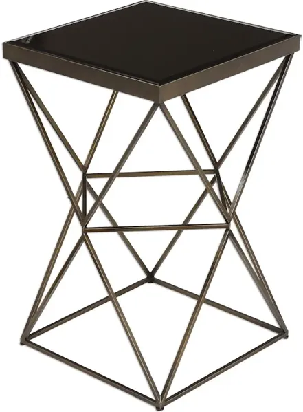 Uberto Caged Frame Accent Table