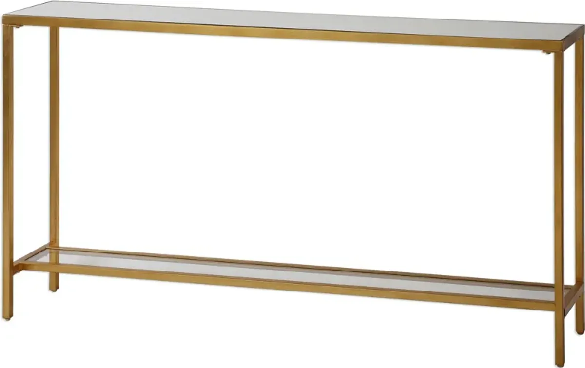 Hayley Gold Console Table