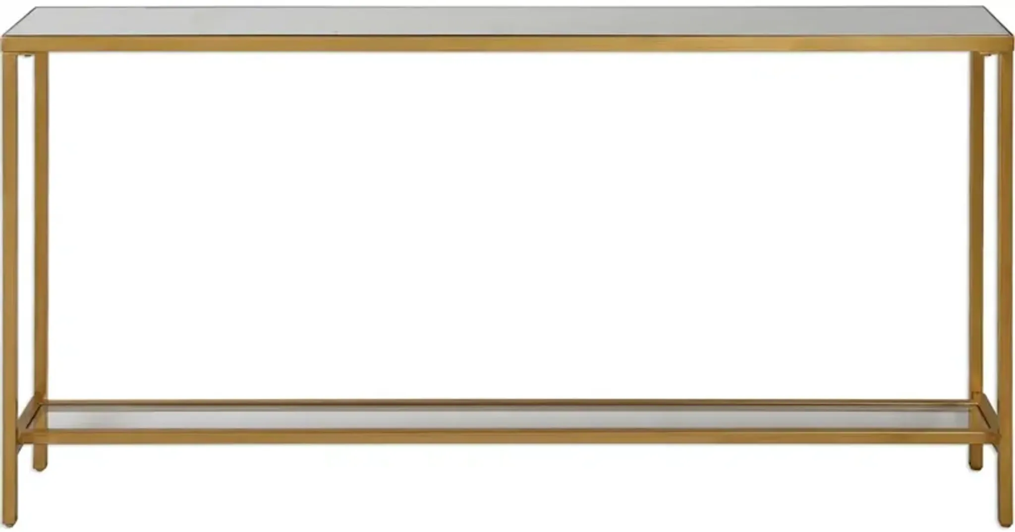 Hayley Gold Console Table Walter E Smithe | Furniture.com