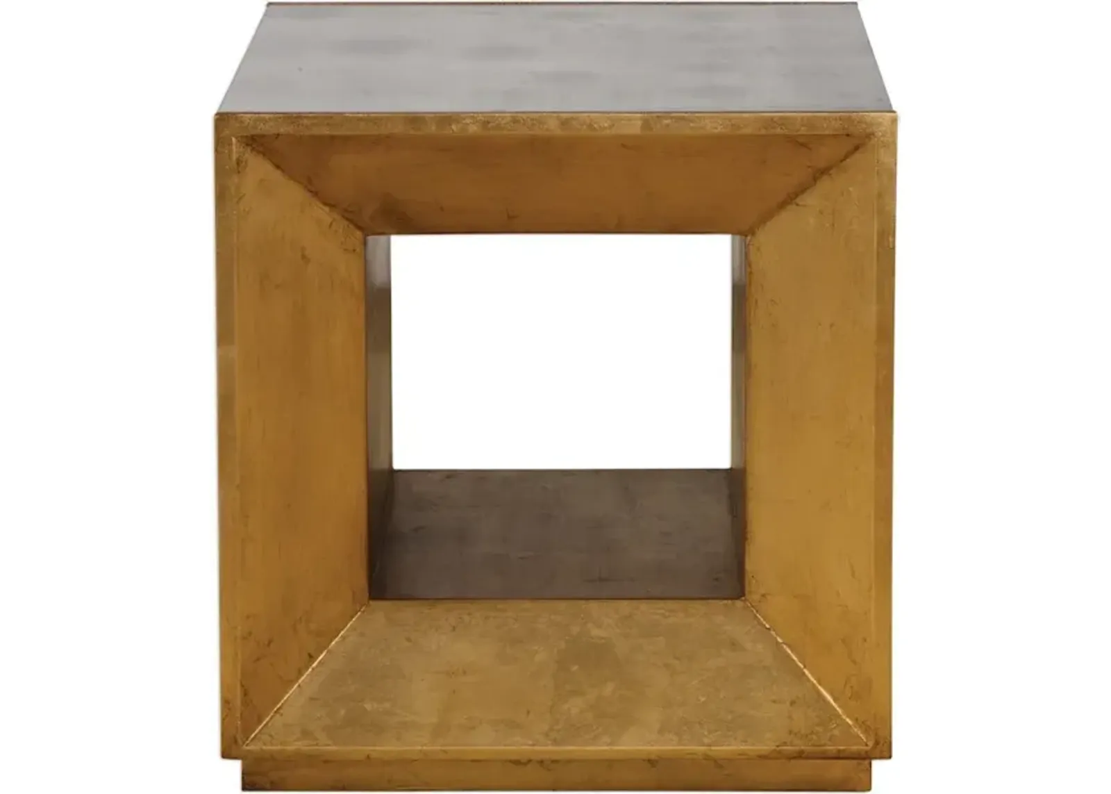 Flair Gold Cube Table