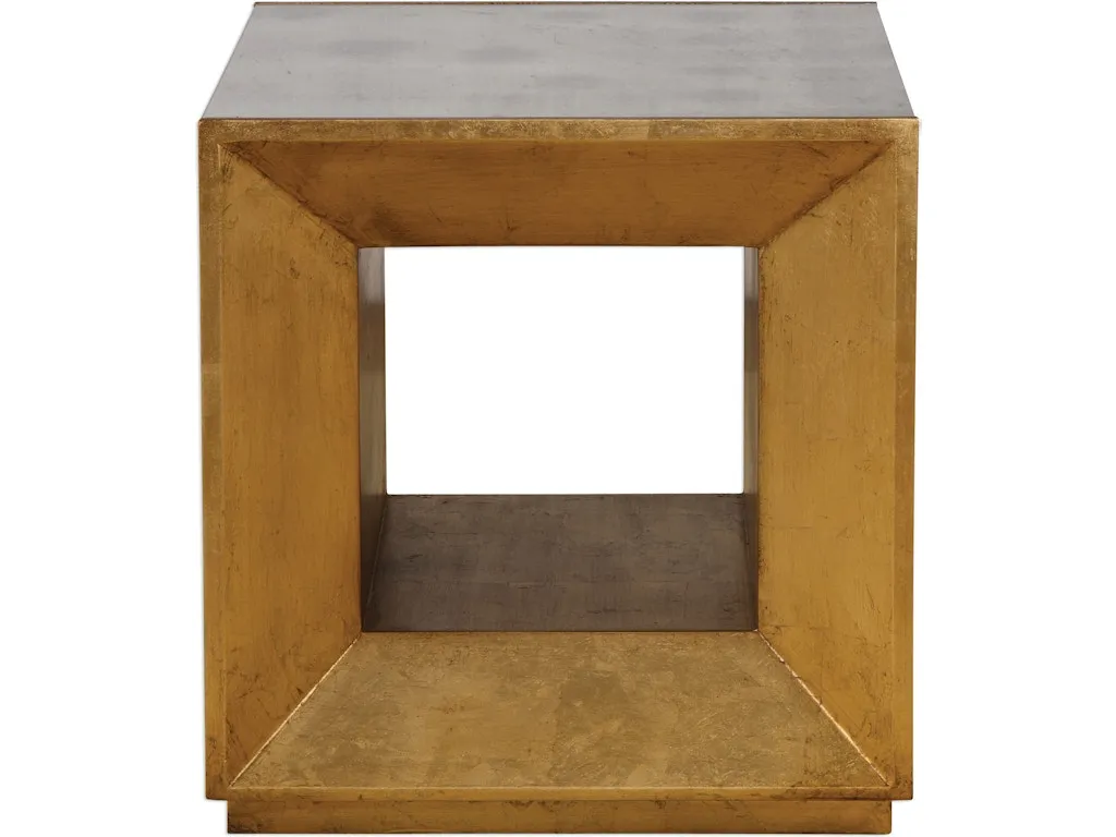 Flair Gold Cube Table