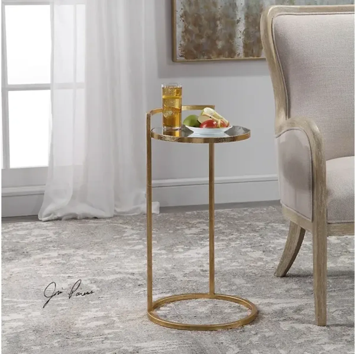 Cailin Gold Accent Table