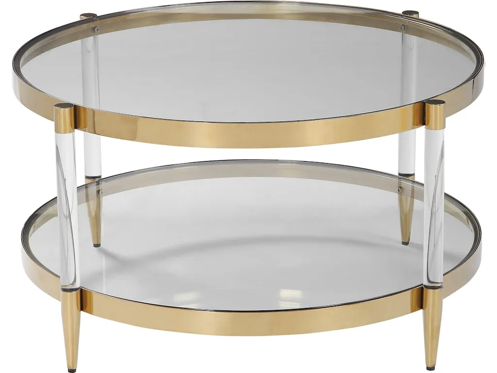 Kellen Glass Coffee Table by Walter E. Smithe | Furniture.com