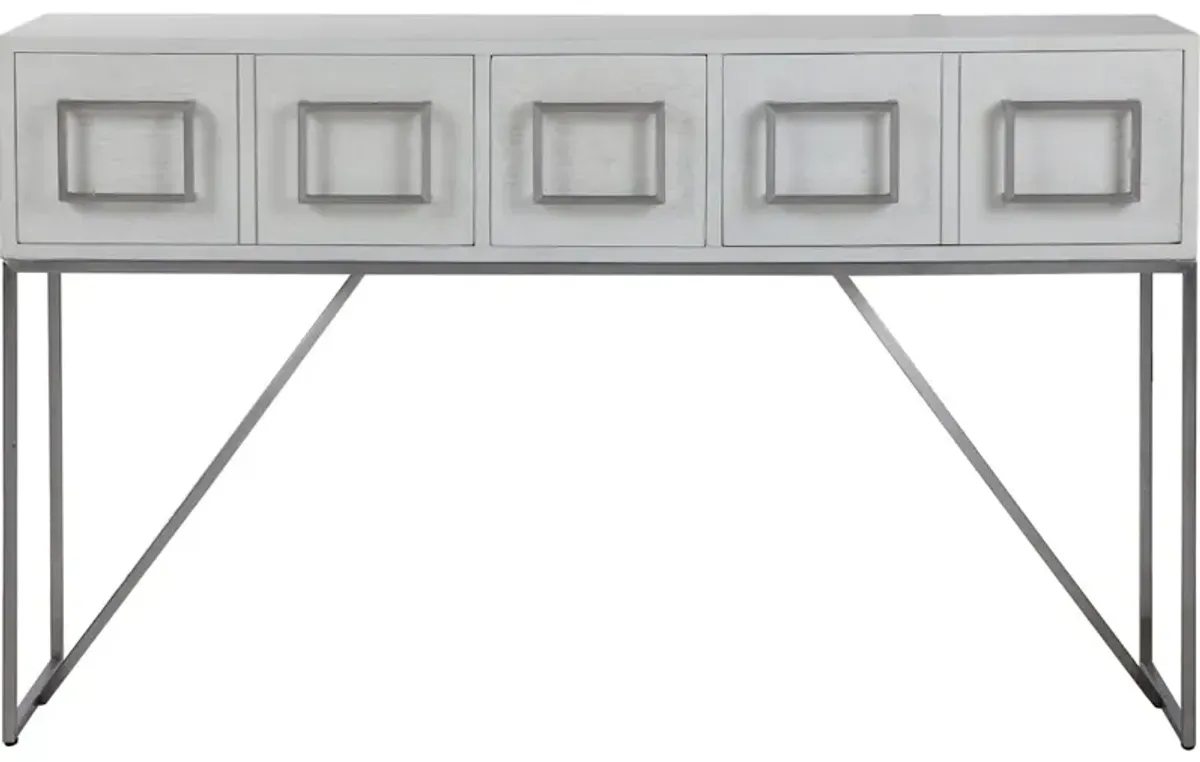 Abaya White Console Table