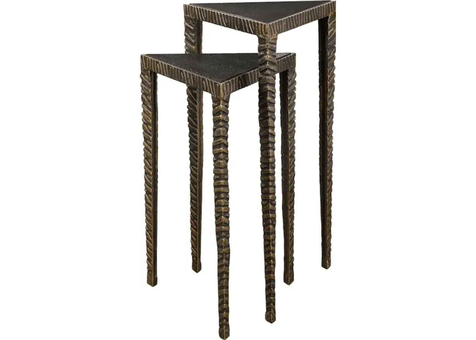 Samiria Triangular Accent Tables, S/2