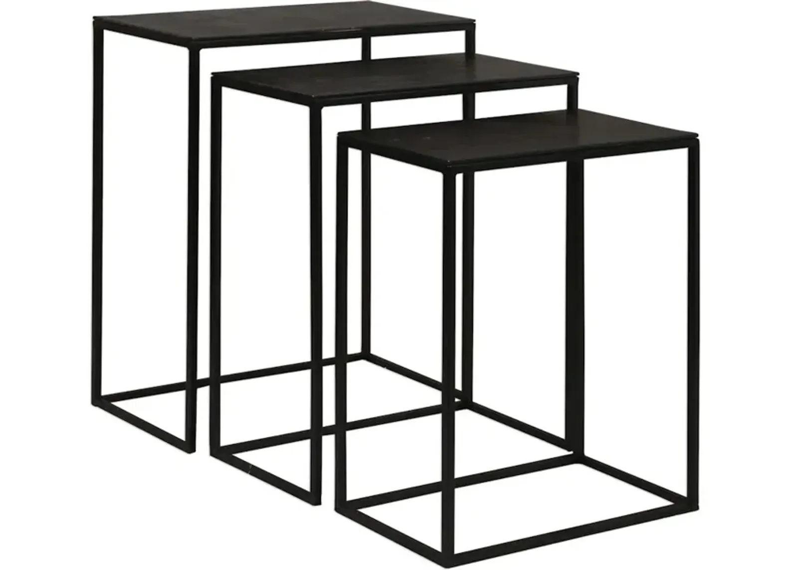 Coreene Iron Nesting Tables S/3