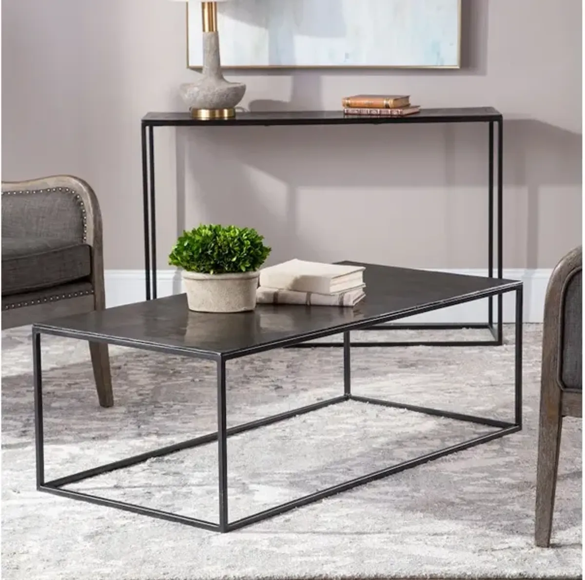 Coreene Industrial Coffee Table