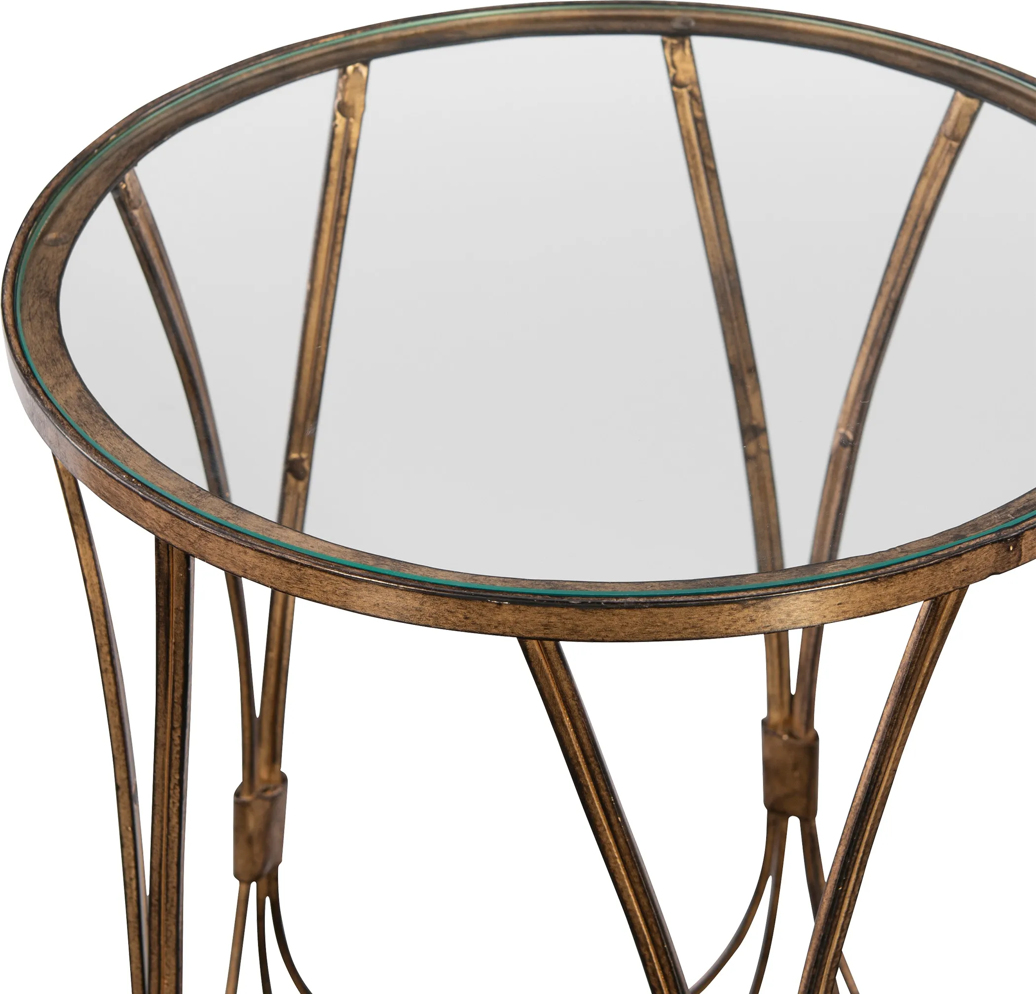 Kalindra Gold Accent Table