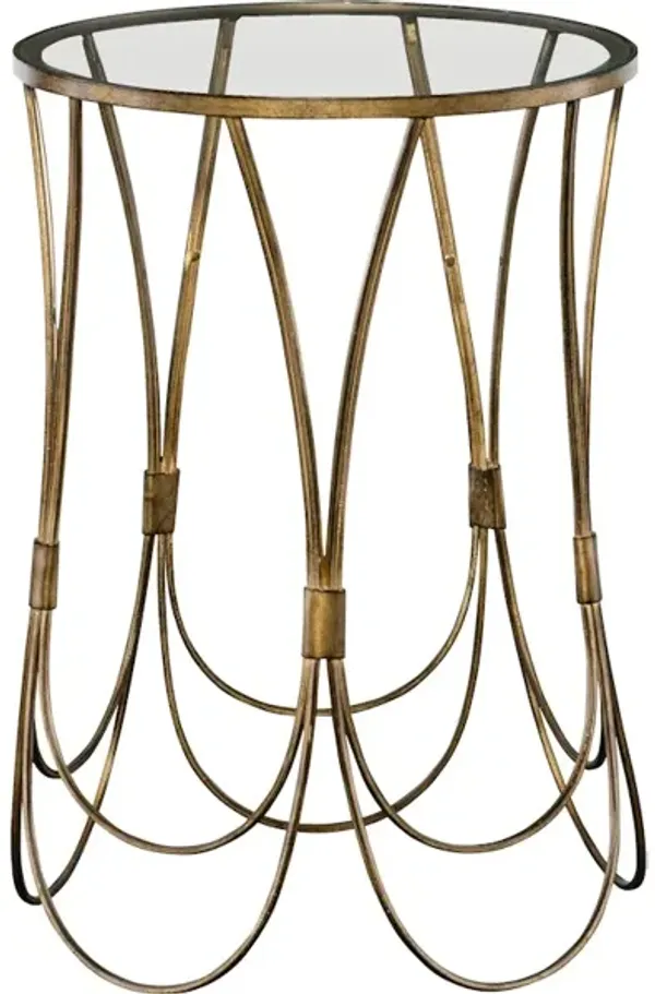 Kalindra Gold Accent Table