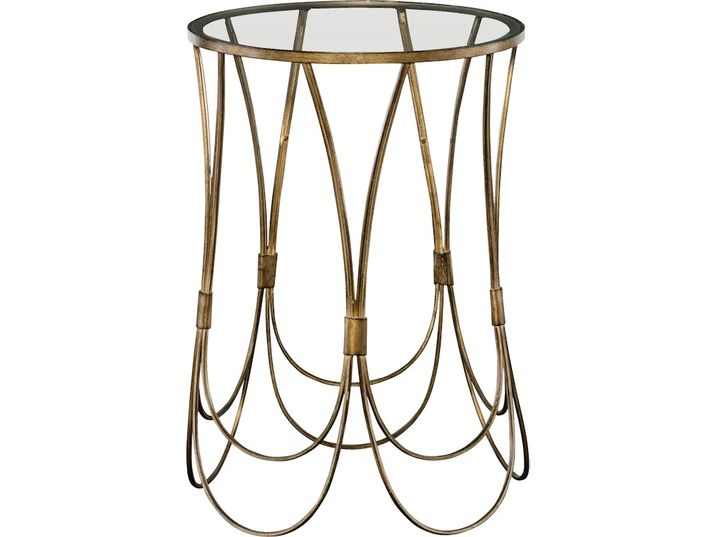 Kalindra Gold Accent Table