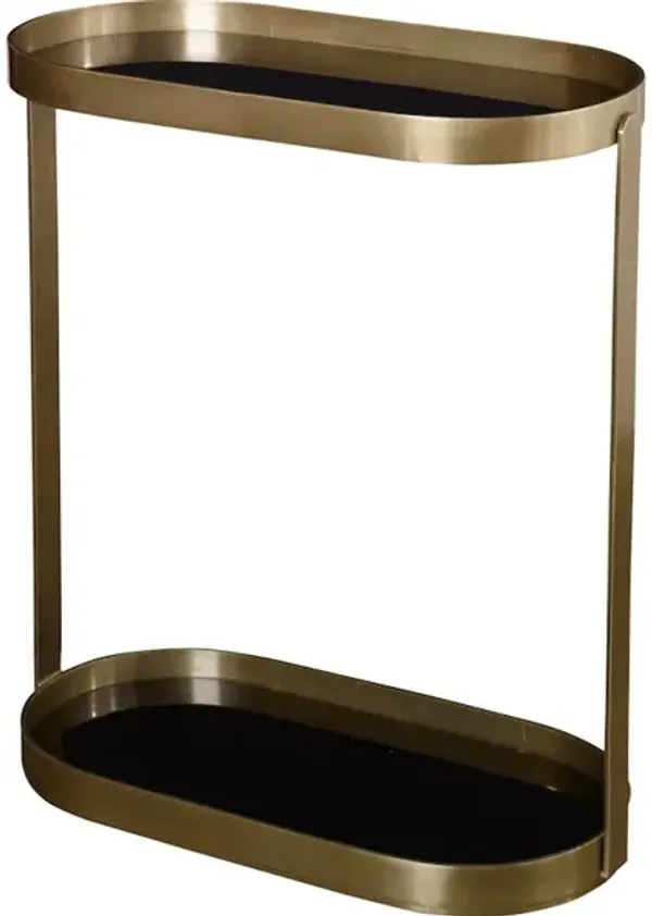Adia Antique Gold Accent Table