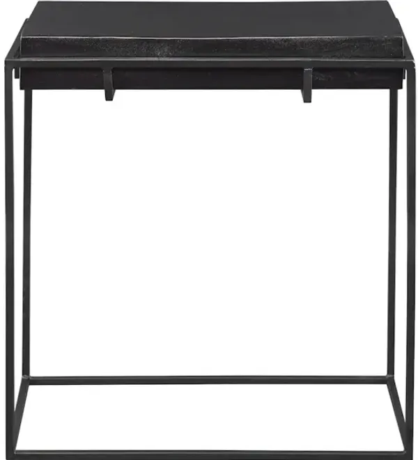 Telone Modern Black Side Table