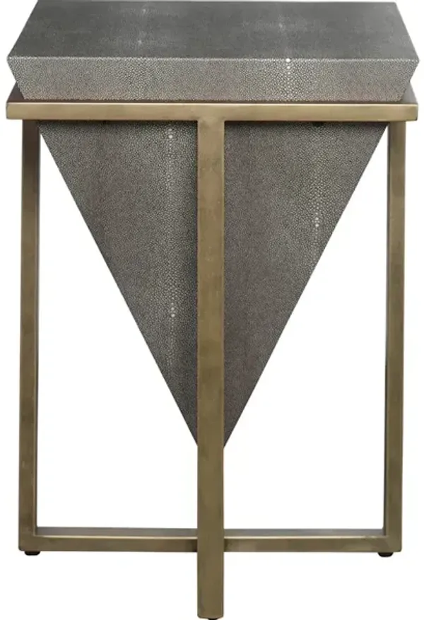 Bertrand Shagreen Accent Table