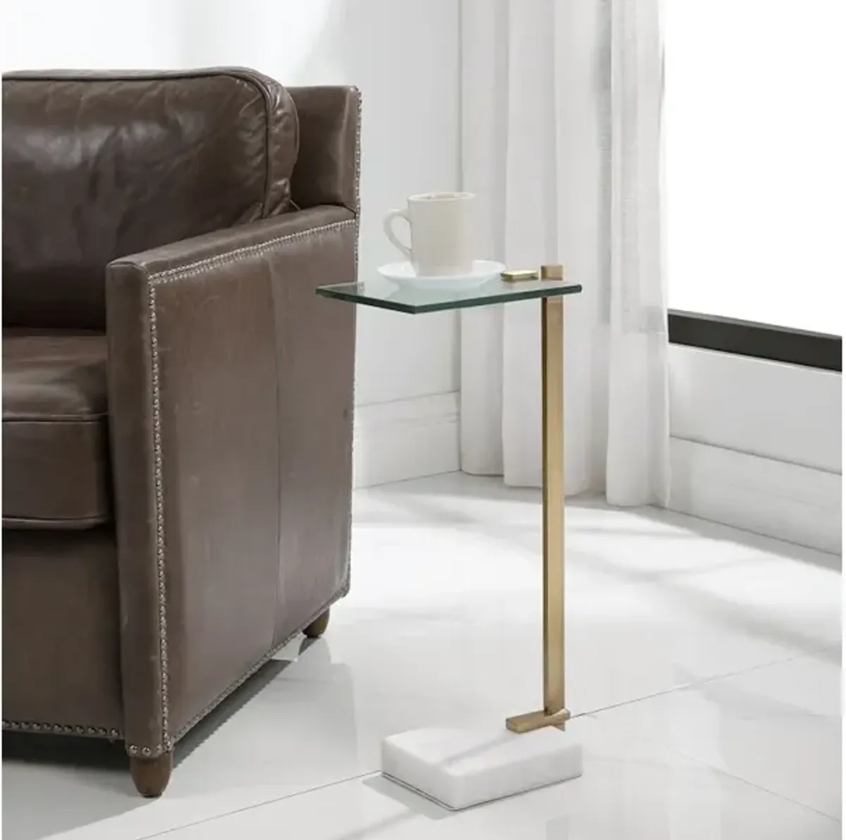 Butler Brass Accent Table