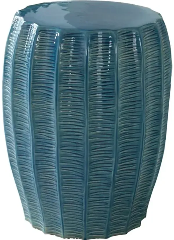 Harbor Aqua Blue Garden Stool