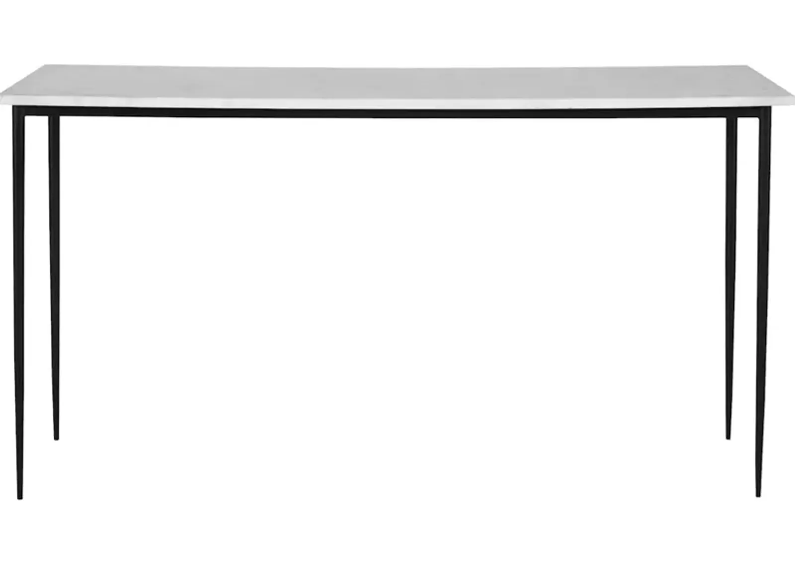 Nightfall White Marble Console Table