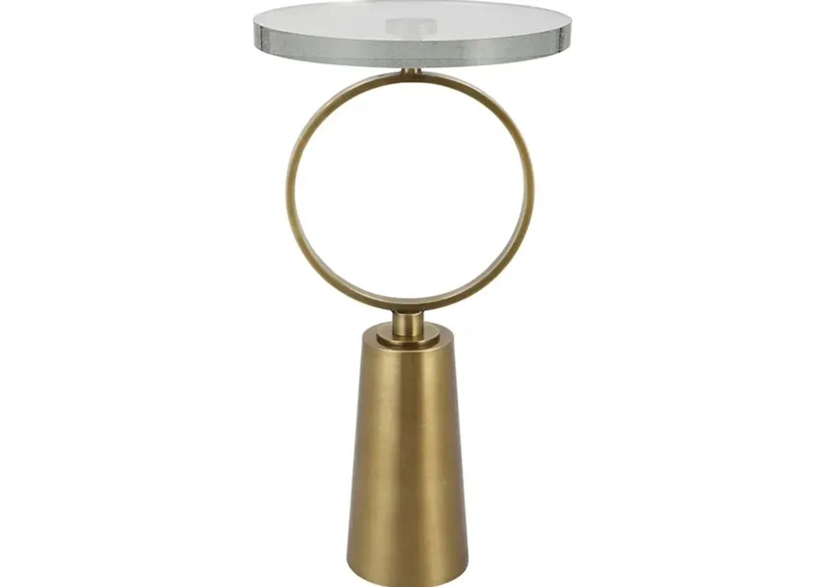 Ringlet Brass Accent Table