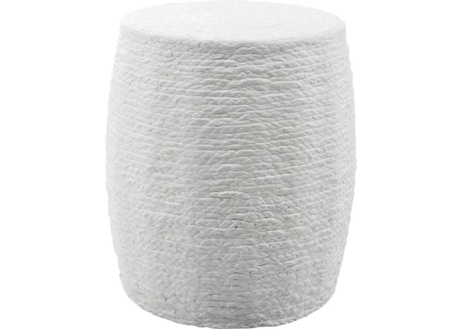 Resort White Accent Stool