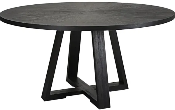 Gidran Round Black Dining Table