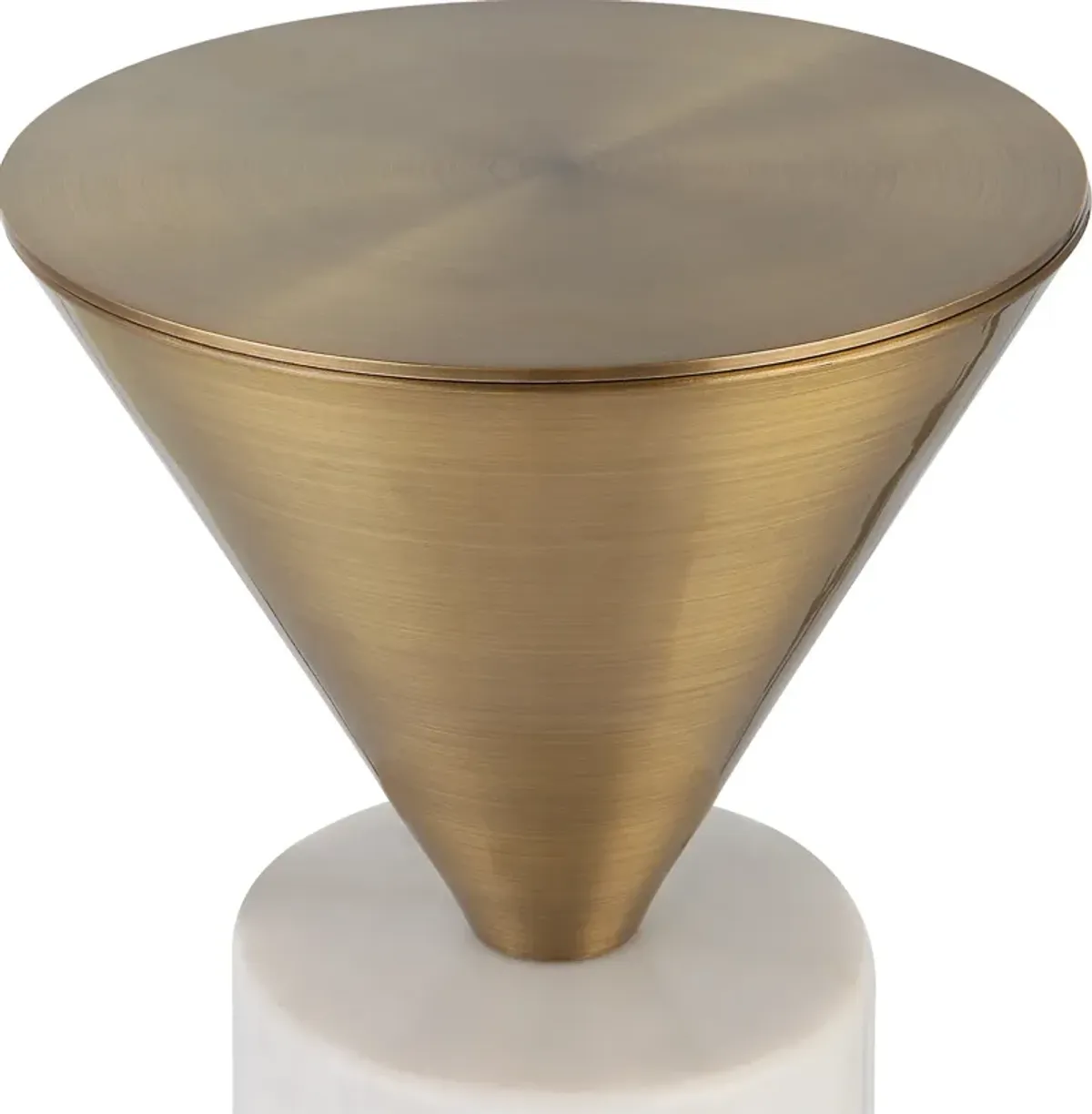 Top Hat Brass Drink Table