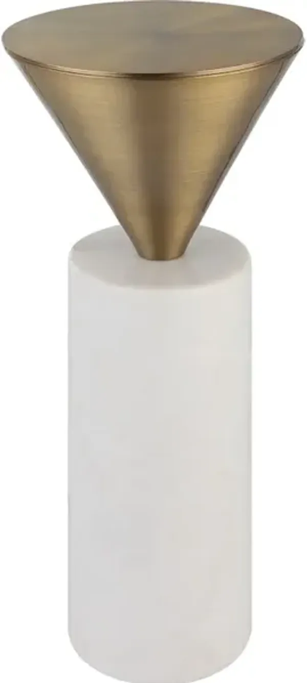 Top Hat Brass Drink Table