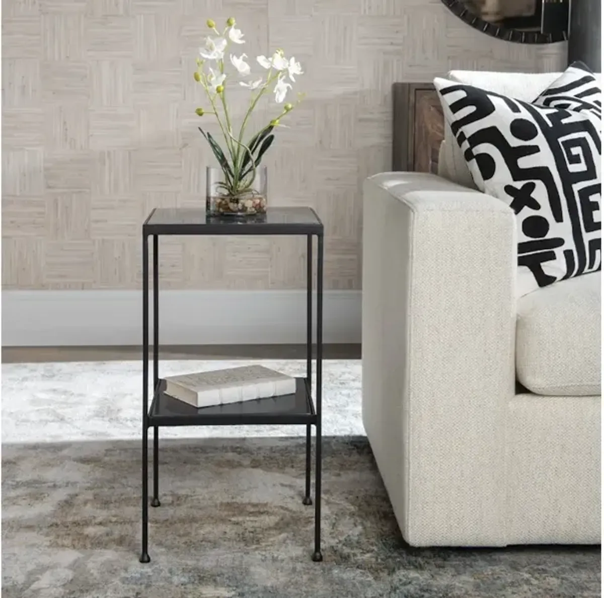 Sherwood Square Marble Accent Table