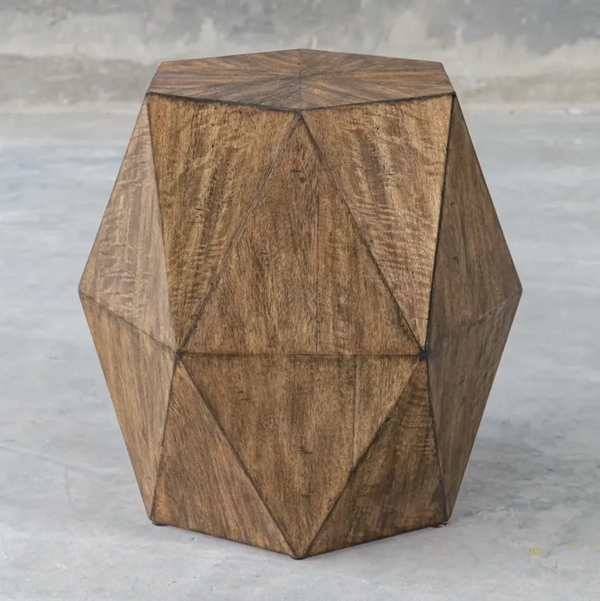 Volker Honey Geometric Accent Table