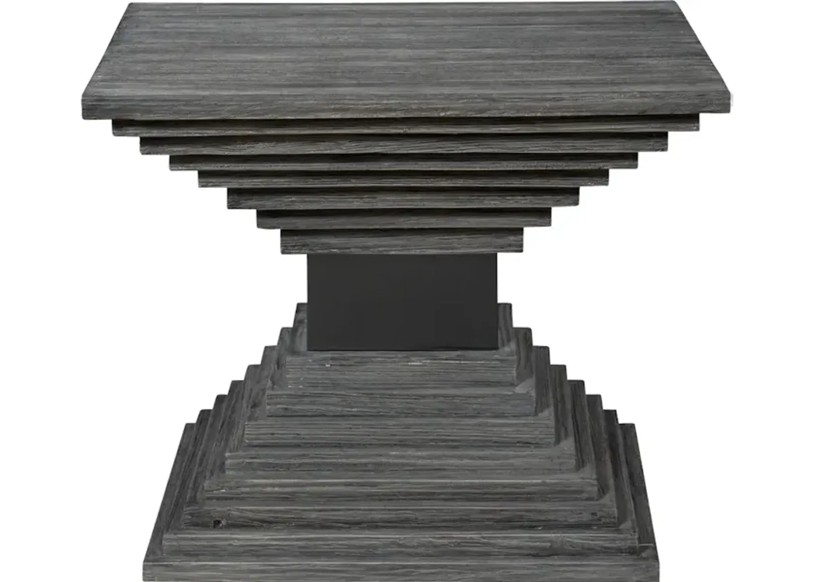 Andes Wooden Geometric Accent Table