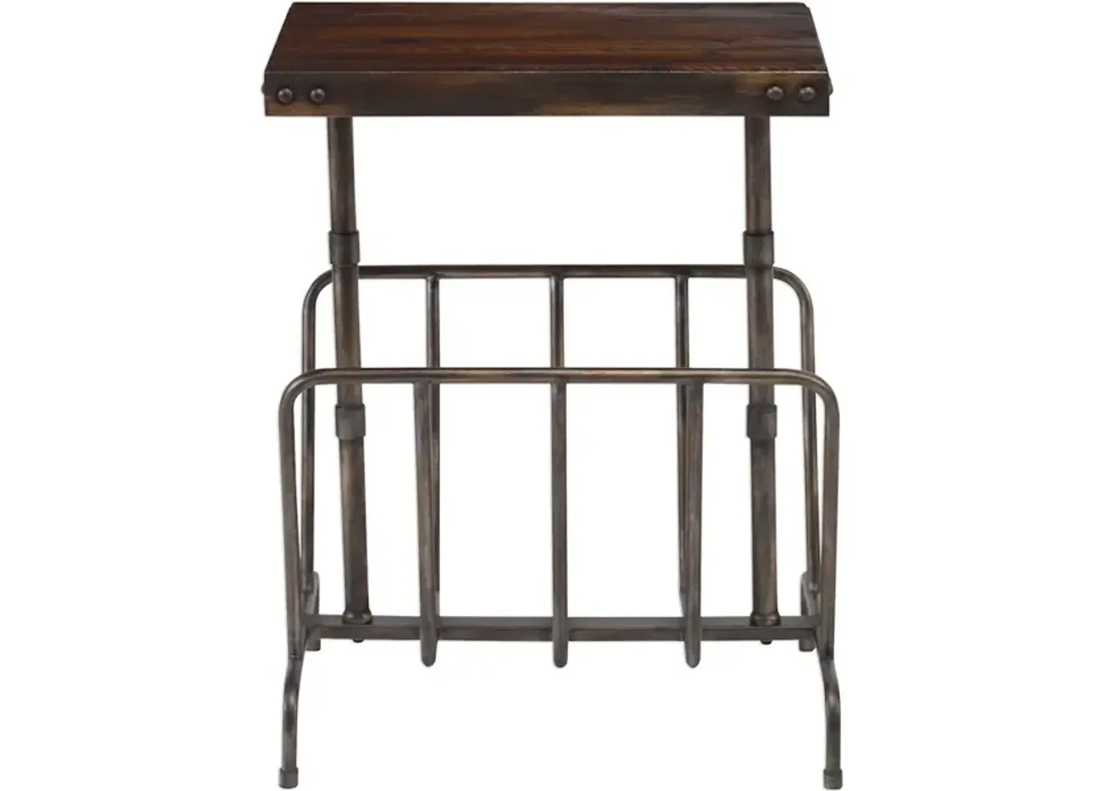 Sonora Industrial Magazine Accent Table