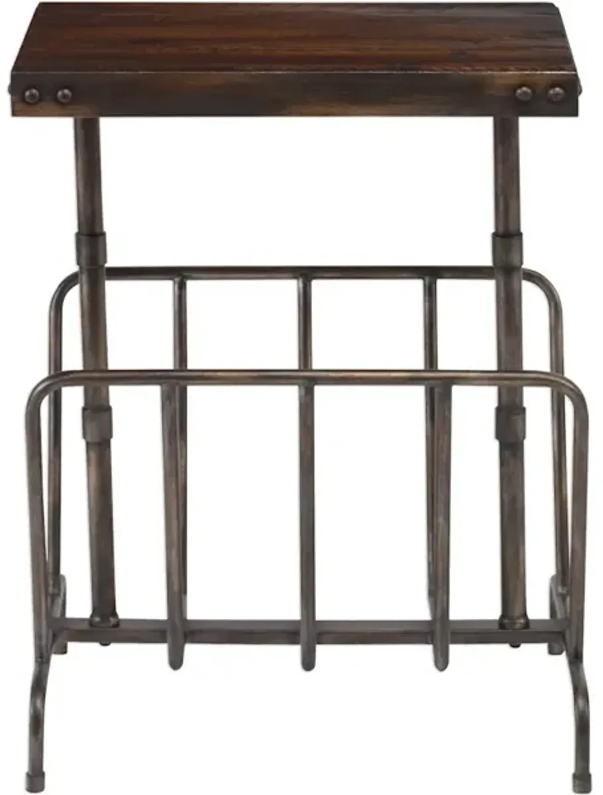 Sonora Industrial Magazine Accent Table