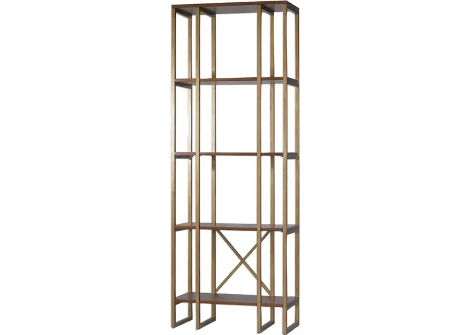 Karishma Antique Gold Etagere