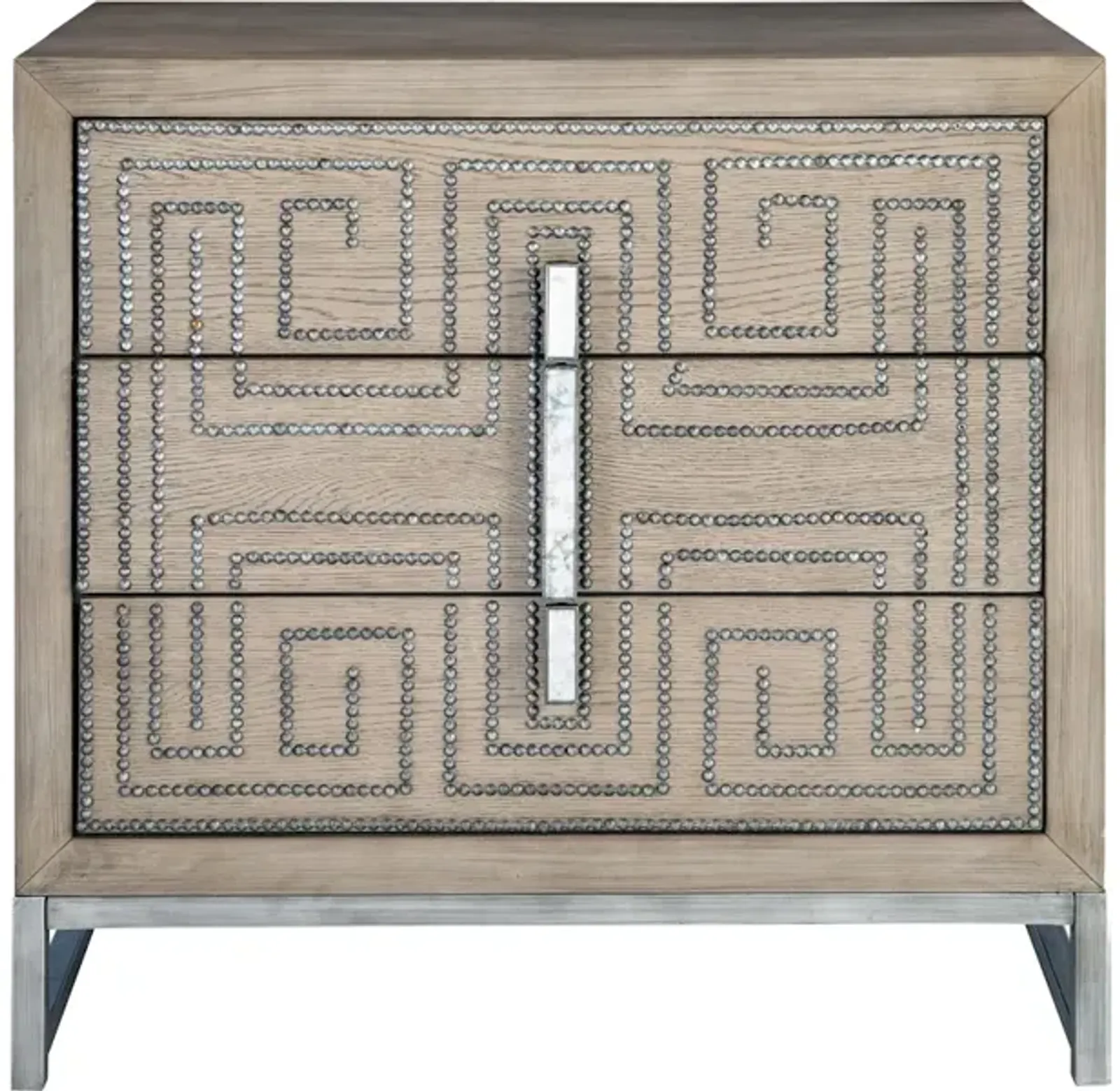 Devya Gray Oak Accent Chest