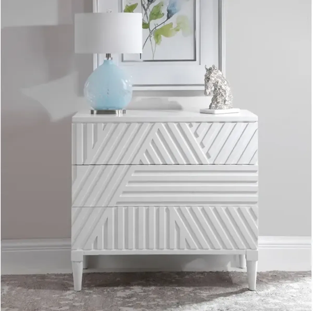 Colby White Drawer Chest