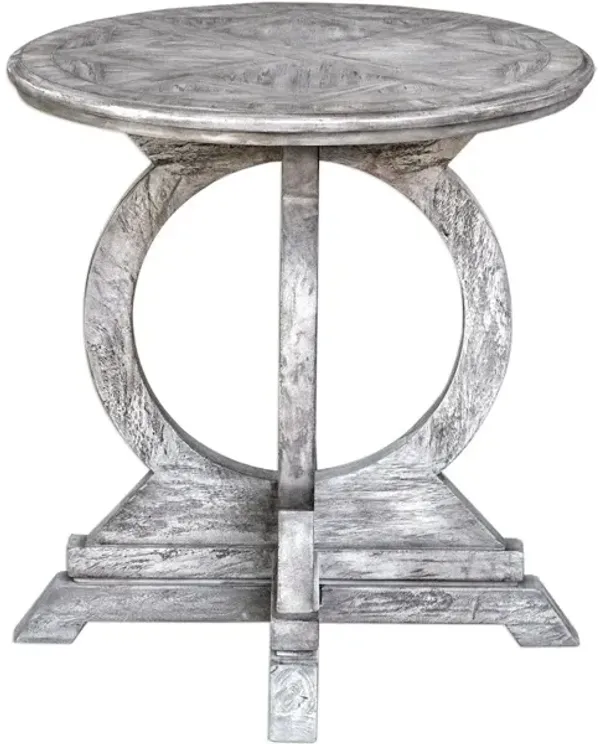 Maiva White Side Table