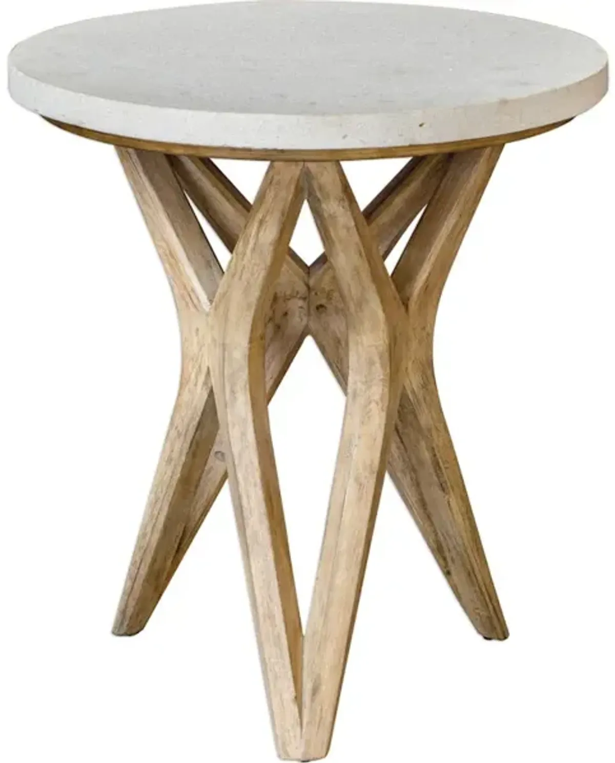 Marnie Limestone Side Table