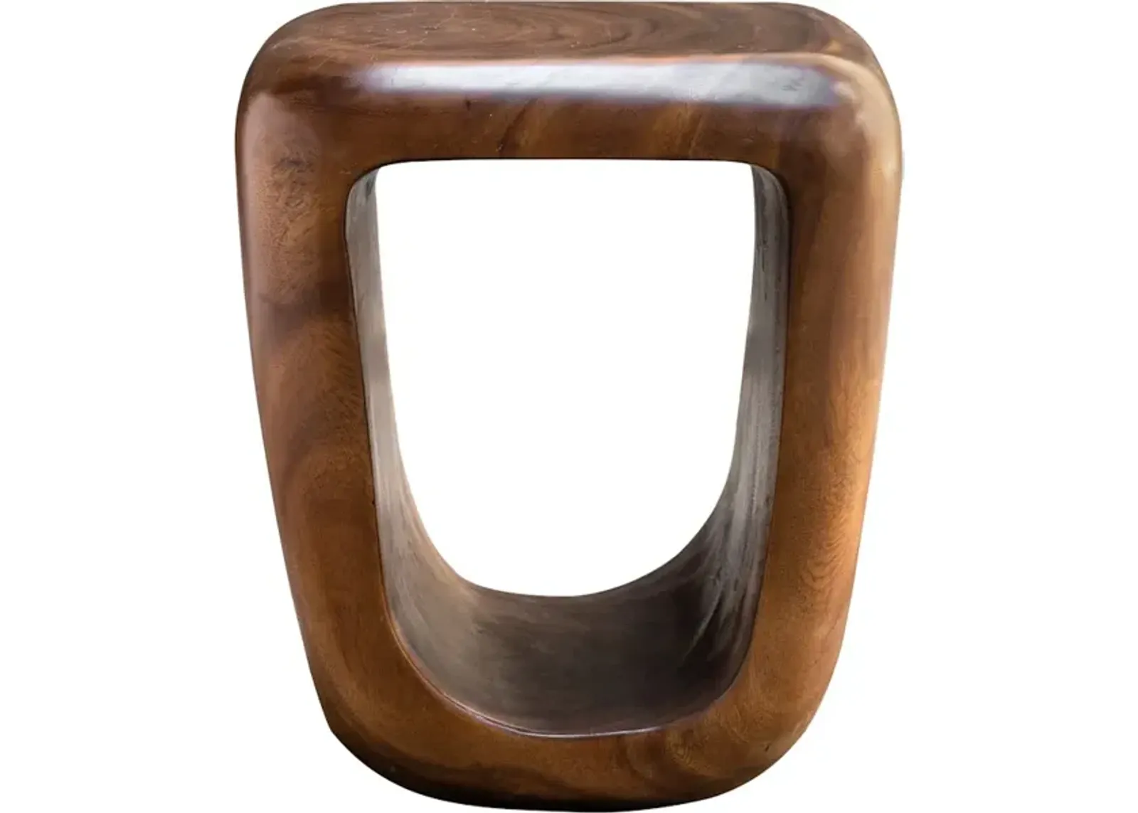 Loophole Wooden Accent Stool