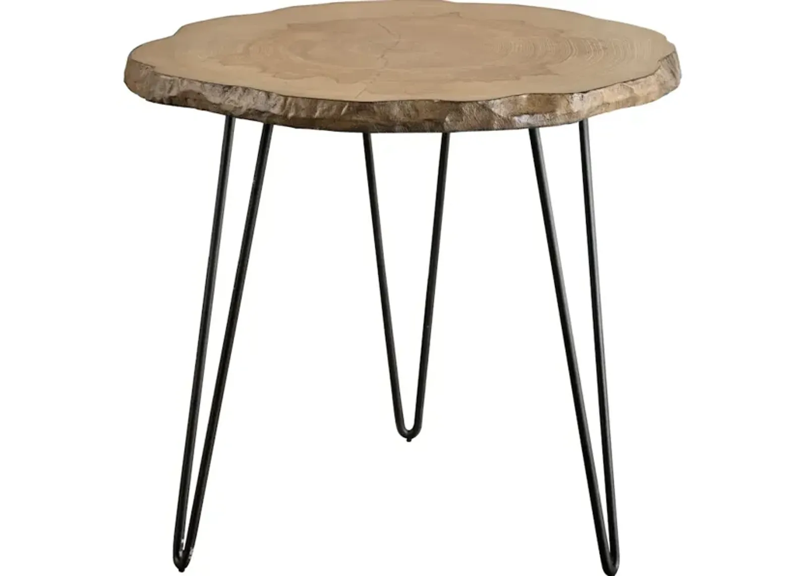 Runay Wood Slab Side Table